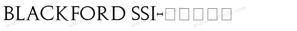 Blackford SSi字体转换